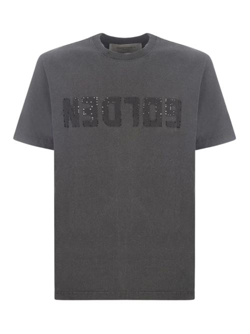 T-shirt distressed con logo GOLDEN GOOSE | GMP01220P00067160318
